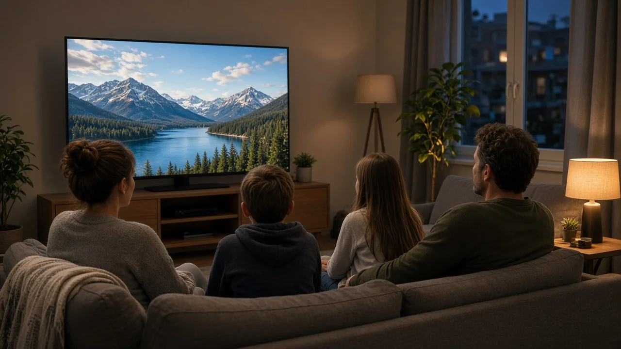 Fernseher im Wohnzimmer